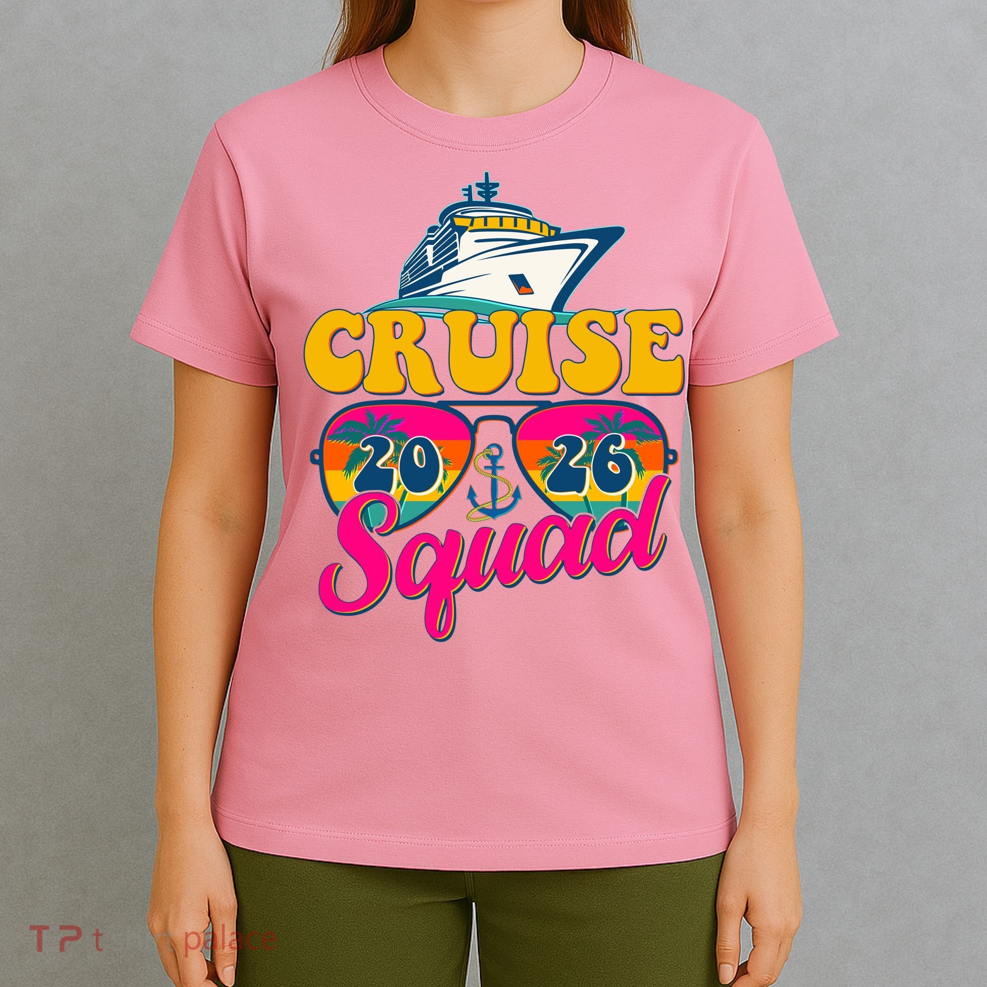 Retro Cruise Squad 2026 Vacation T-Shirt