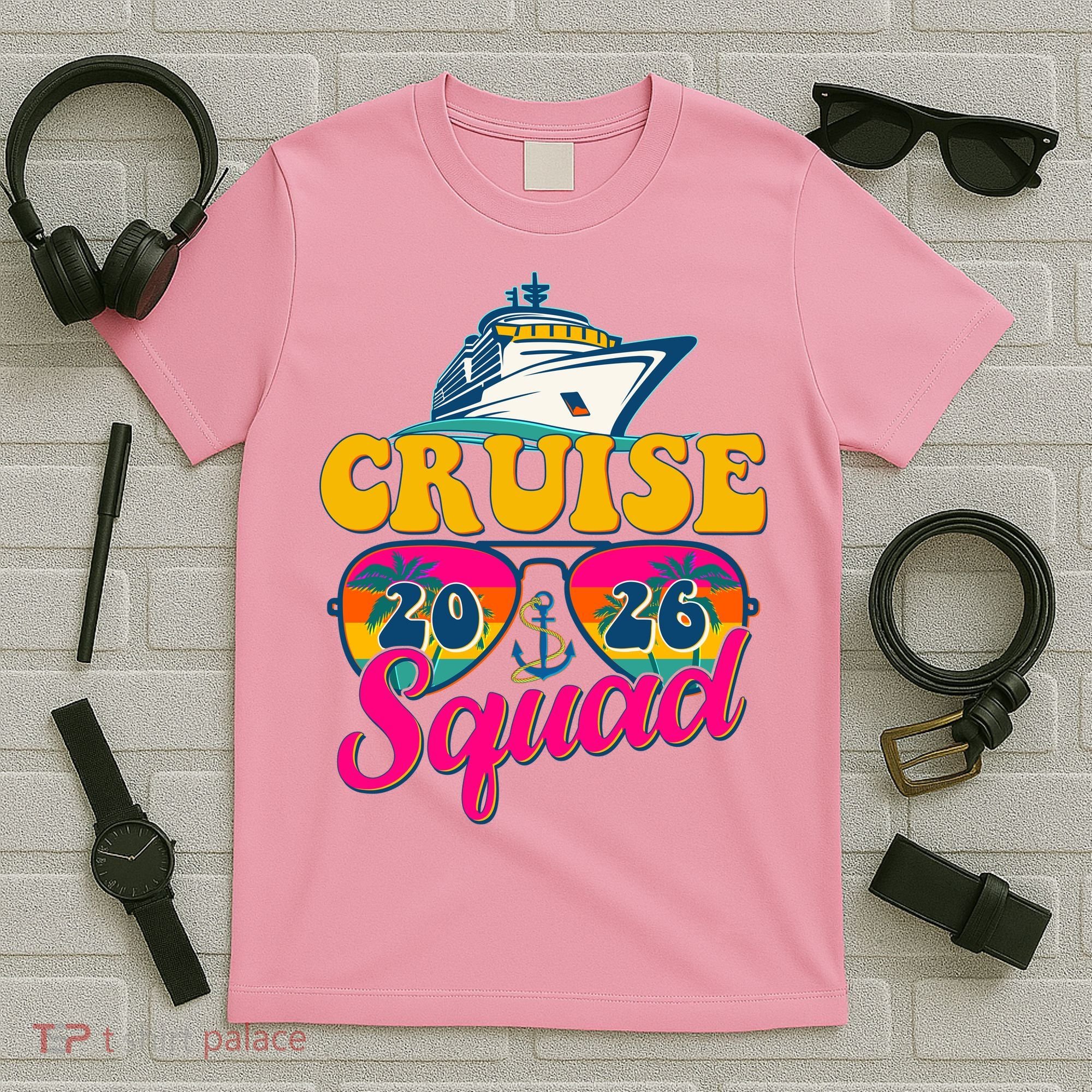 Retro Cruise Squad 2026 Vacation T-Shirt