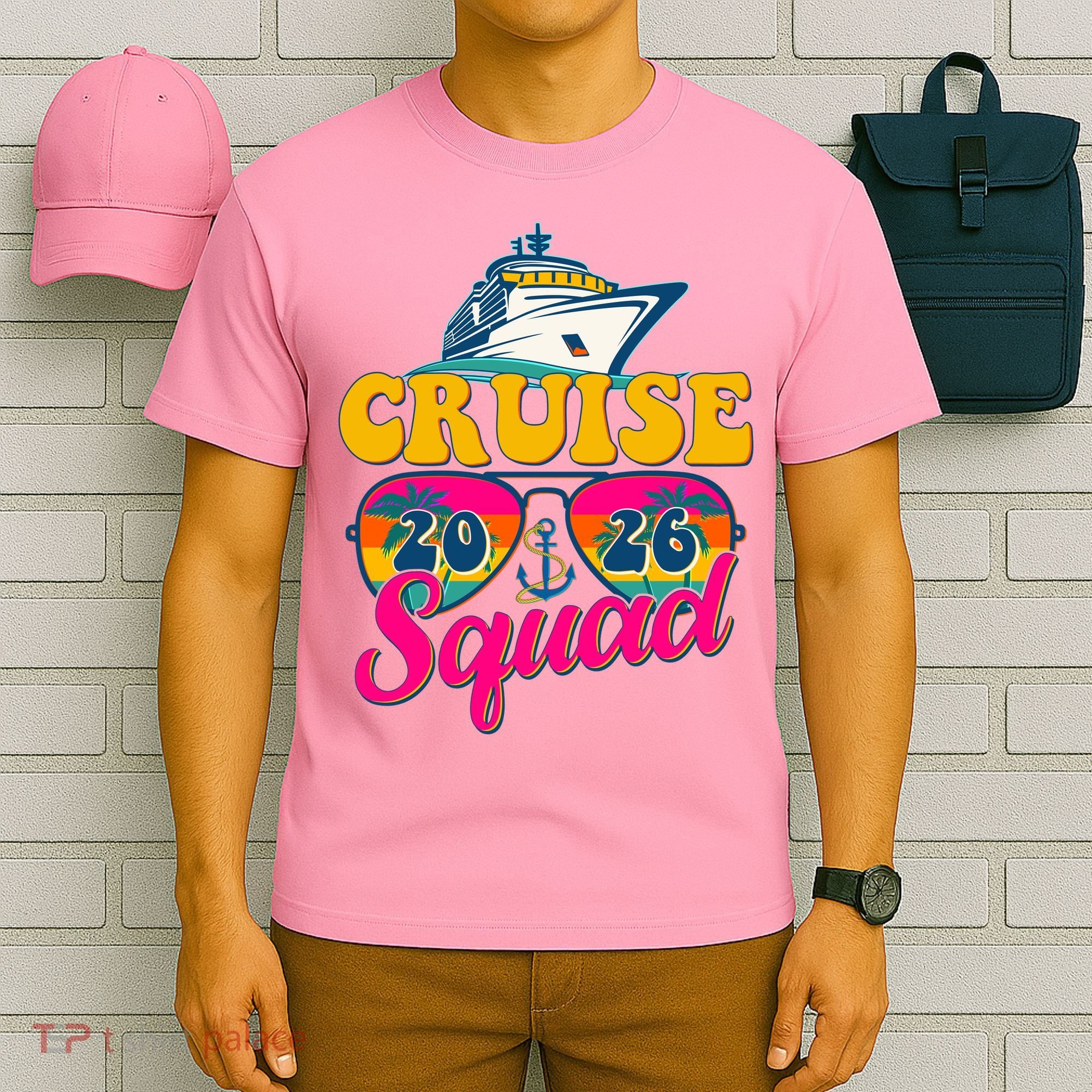 Retro Cruise Squad 2026 Vacation T-Shirt