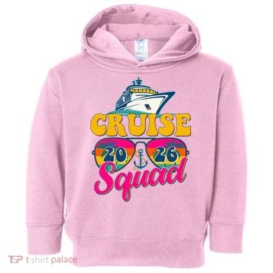 Retro Cruise Squad 2026 Vacation Toddler Hoodie
