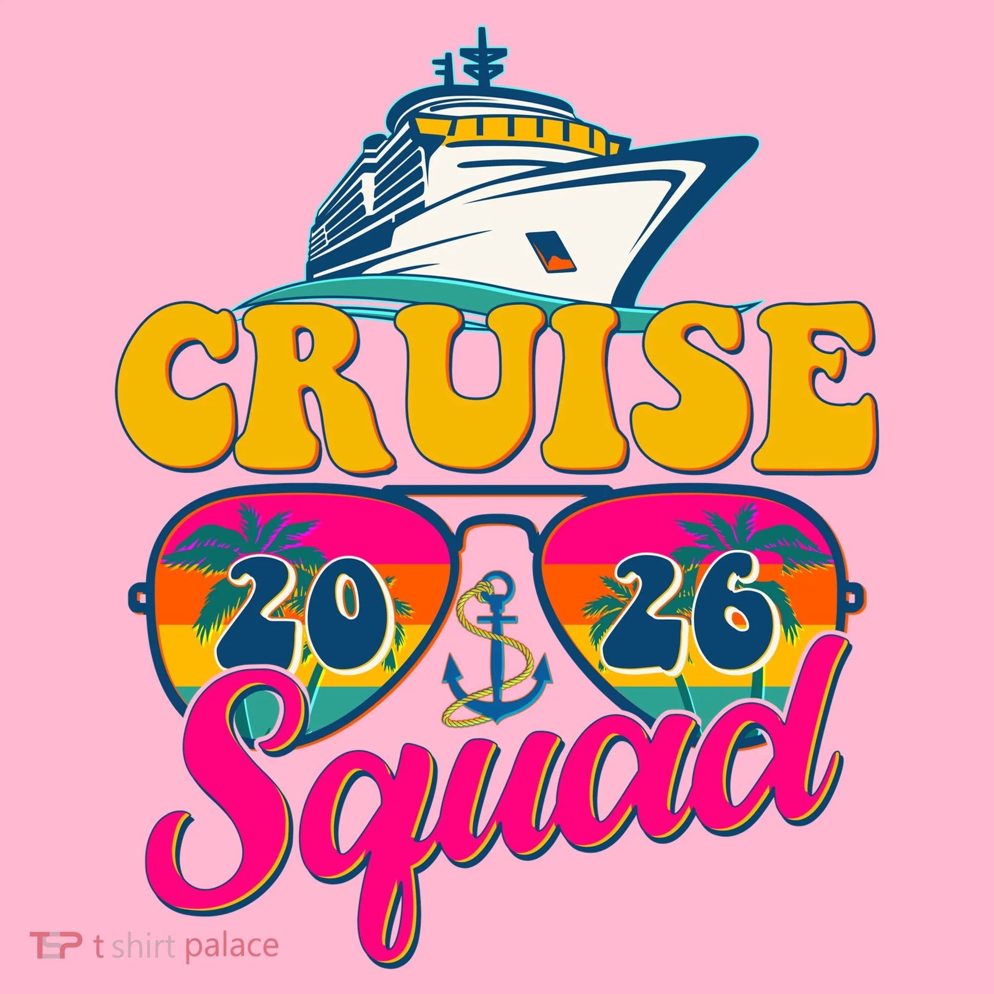 Retro Cruise Squad 2026 Vacation Toddler Hoodie
