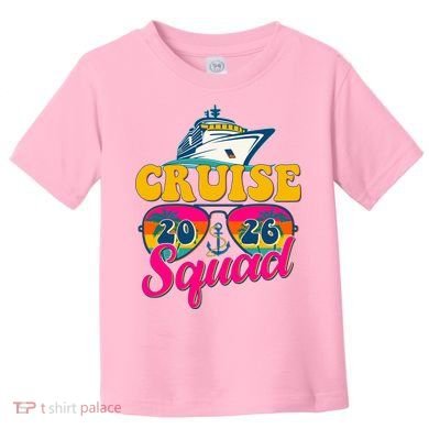 Retro Cruise Squad 2026 Vacation Toddler T-Shirt