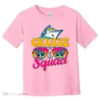 Retro Cruise Squad 2026 Vacation Toddler T-Shirt thumb 0
