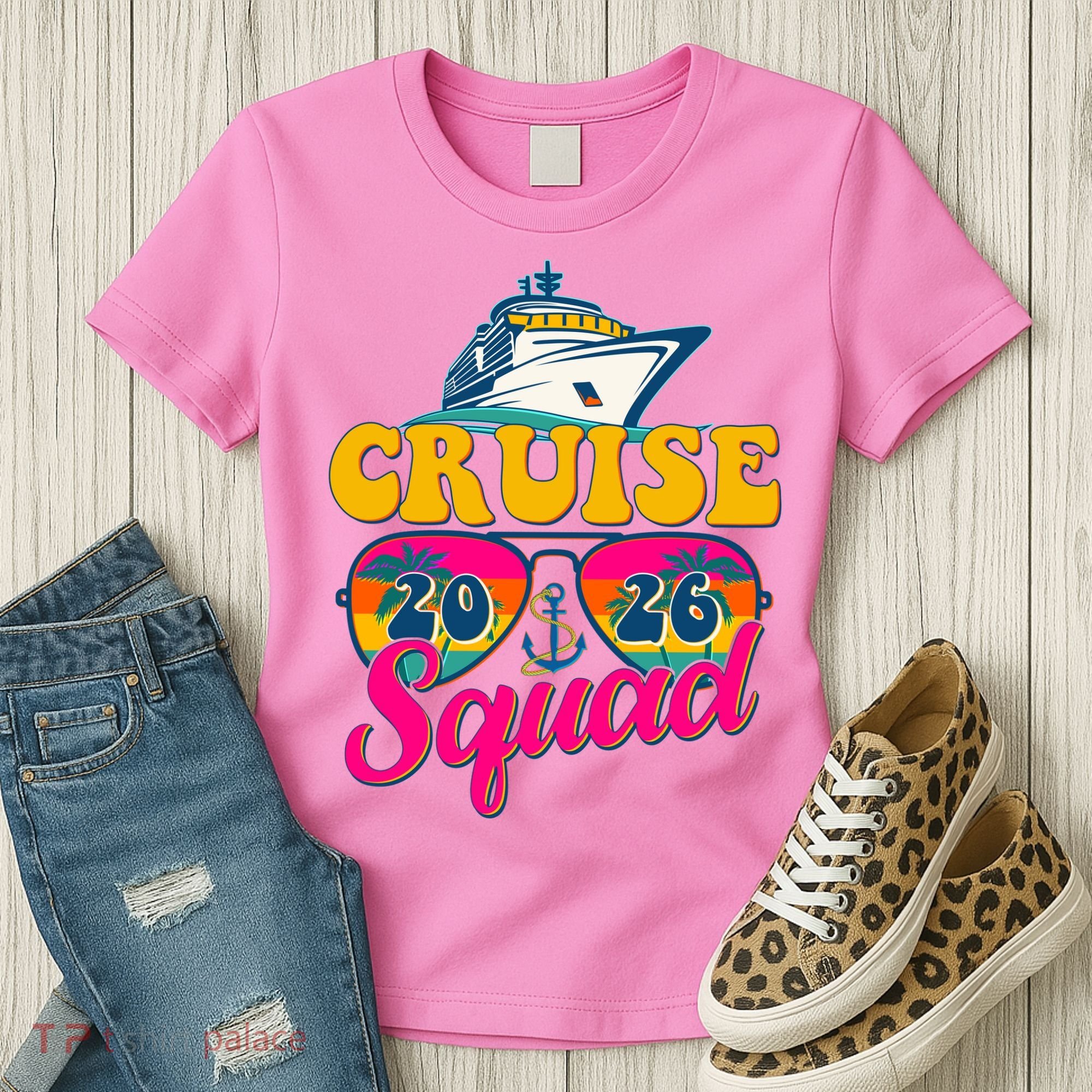 Retro Cruise Squad 2026 Vacation Women's T-Shirt
