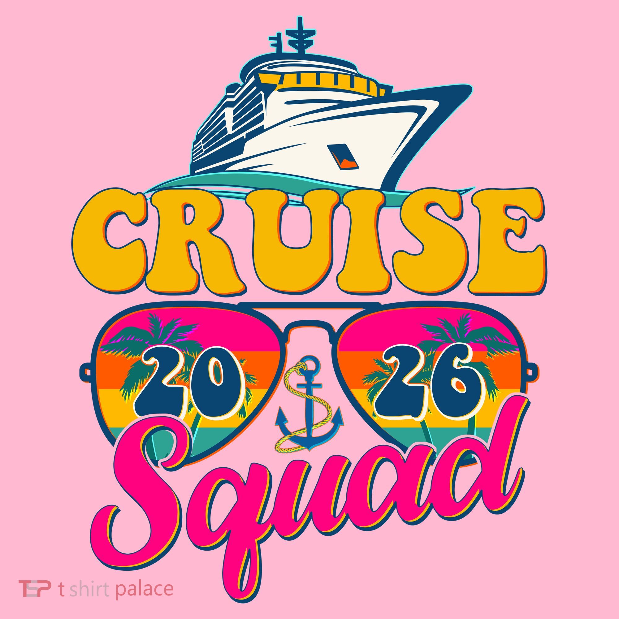 Retro Cruise Squad 2026 Vacation Kids Hoodie
