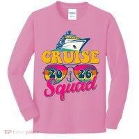Retro Cruise Squad 2026 Vacation Kids Long Sleeve Shirt thumb 0