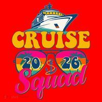 Retro Cruise Squad 2026 Vacation Santa Hat thumb 1