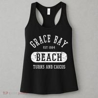 Retro College Style Grace Bay Turks & Caicos Distressed Women's Tank Top thumb 3