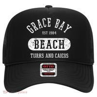Retro College Style Grace Bay Turks & Caicos Distressed Hat thumb 0