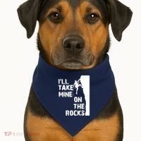 Rock Climbing Simple Classic USA-Made Doggie Bandana thumb 1