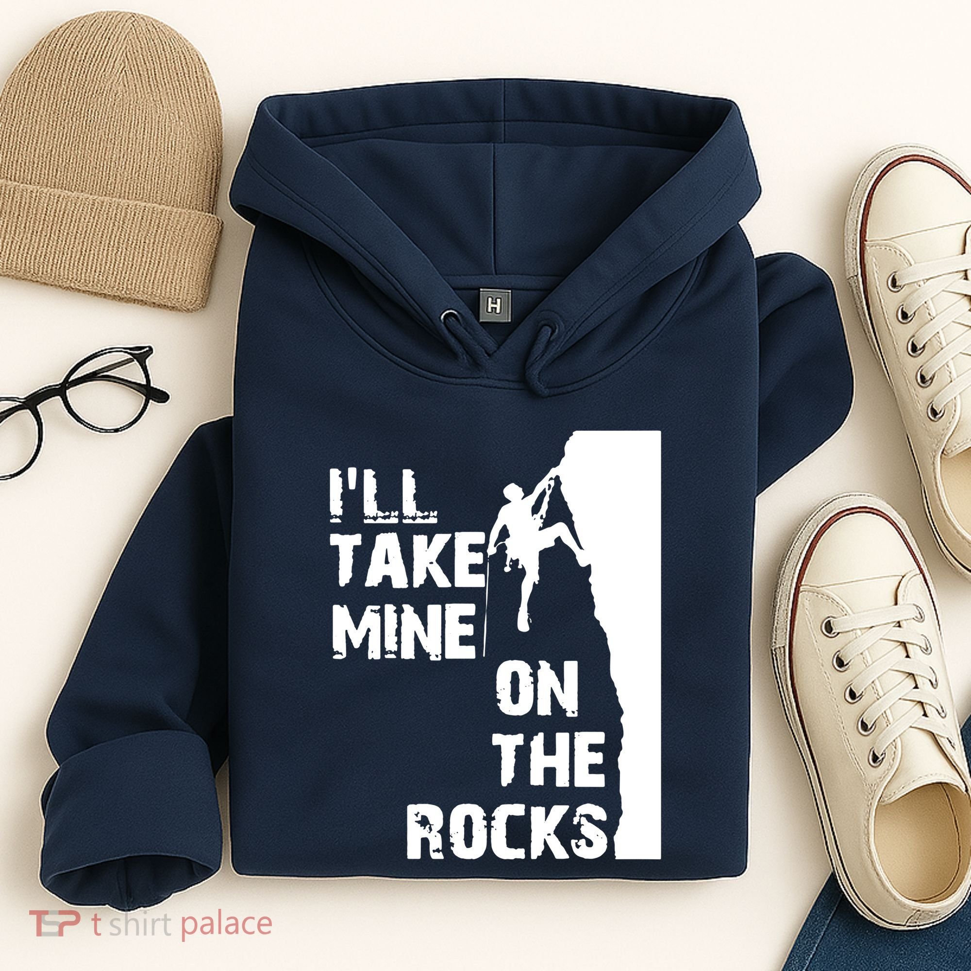 Rock Climbing Simple Classic Hoodie