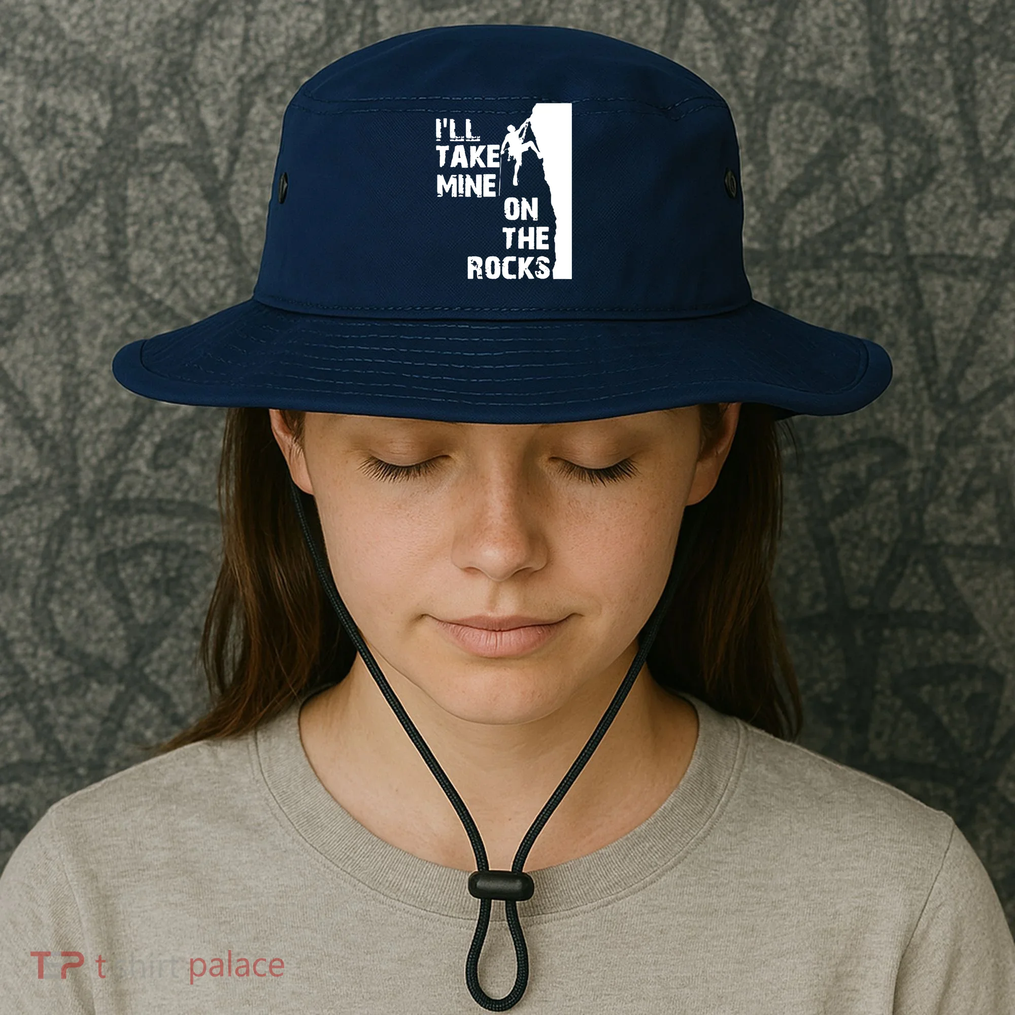 Rock Climbing Simple Classic Bucket Hat
