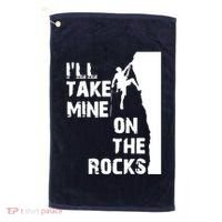 Rock Climbing Simple Classic Golf Towel thumb 0