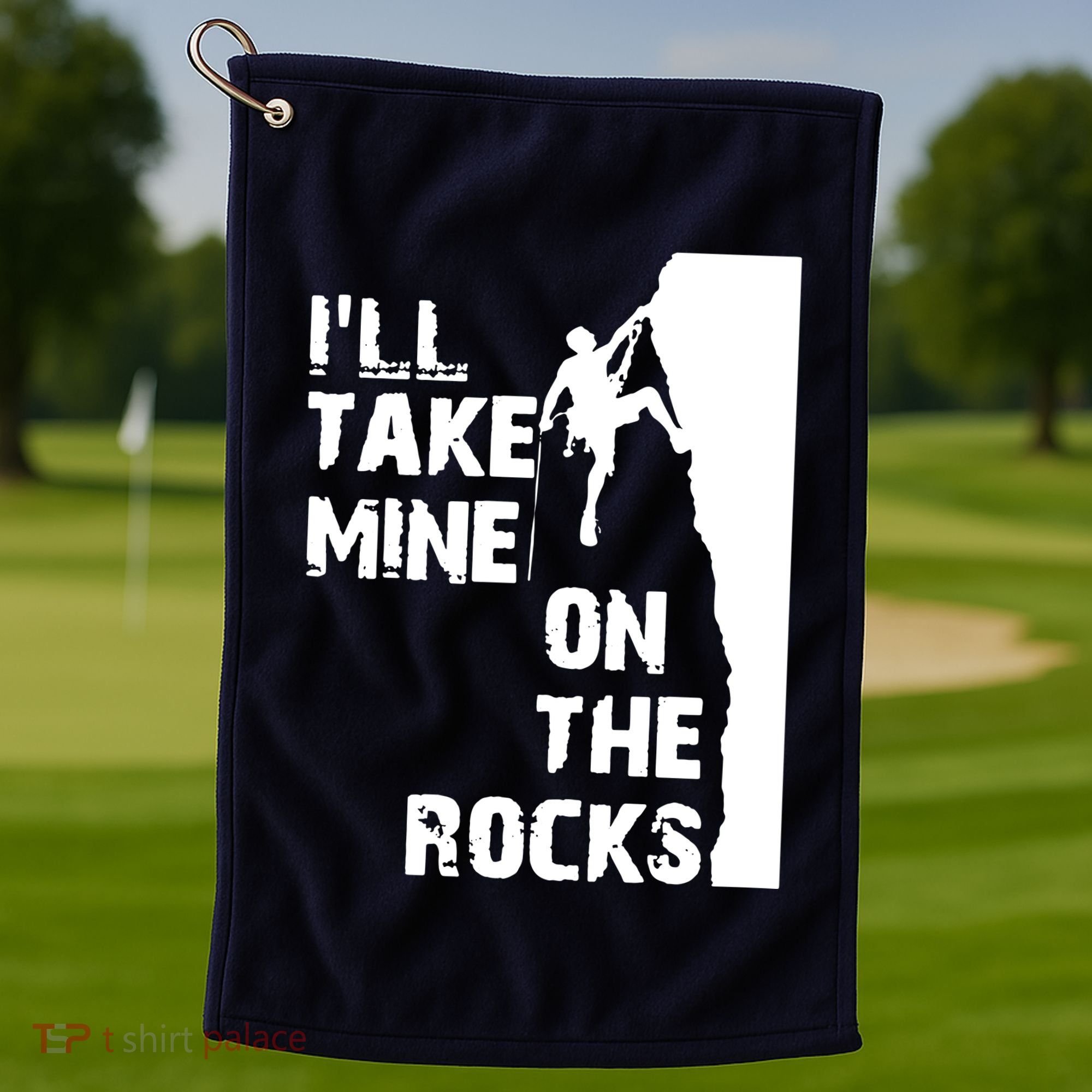 Rock Climbing Simple Classic Golf Towel