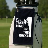 Rock Climbing Simple Classic Golf Towel thumb 2