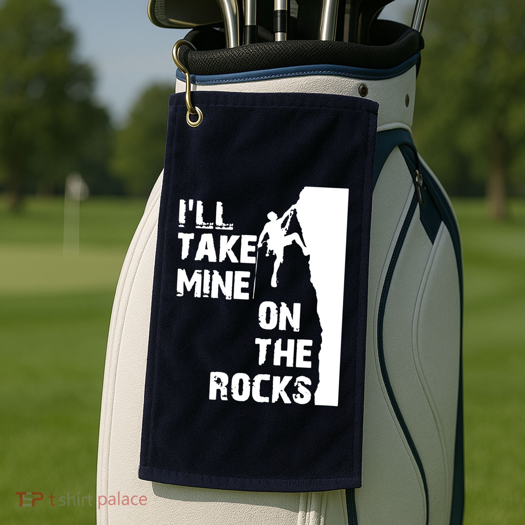Rock Climbing Simple Classic Golf Towel