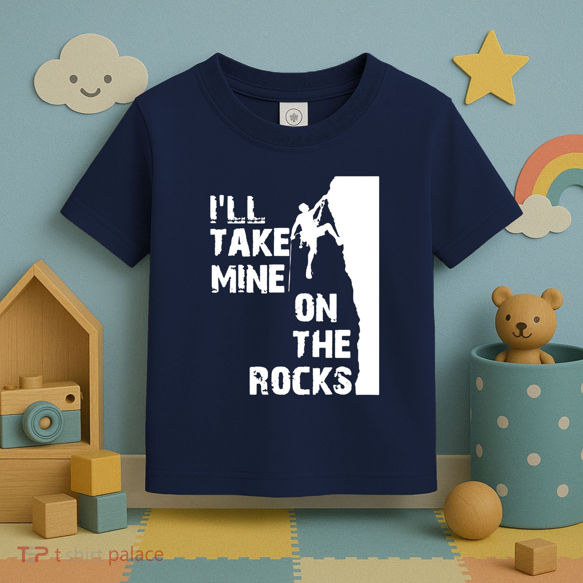 Rock Climbing Simple Classic Toddler T-Shirt