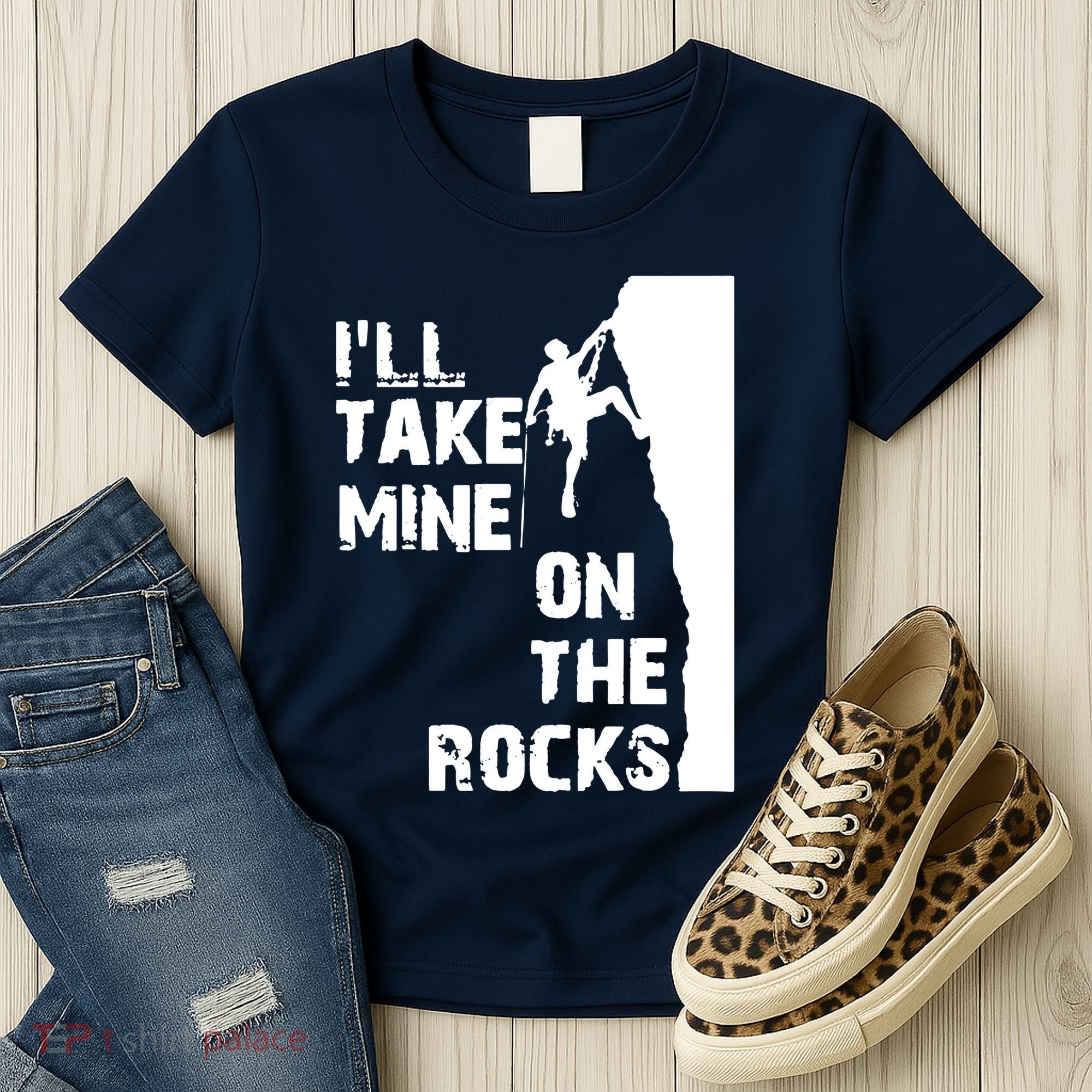 Rock Climbing Simple Classic Women's T-Shirt