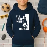 Rock Climbing Simple Classic Kids Hoodie thumb 2