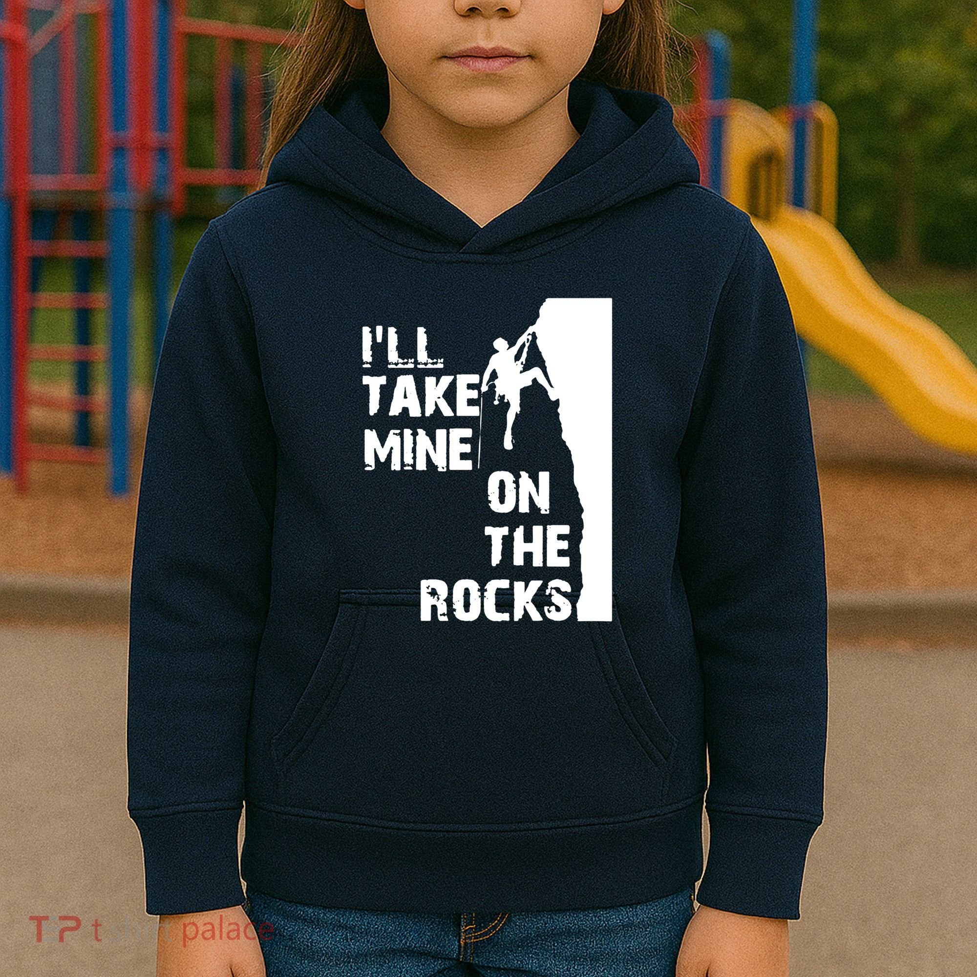 Rock Climbing Simple Classic Kids Hoodie