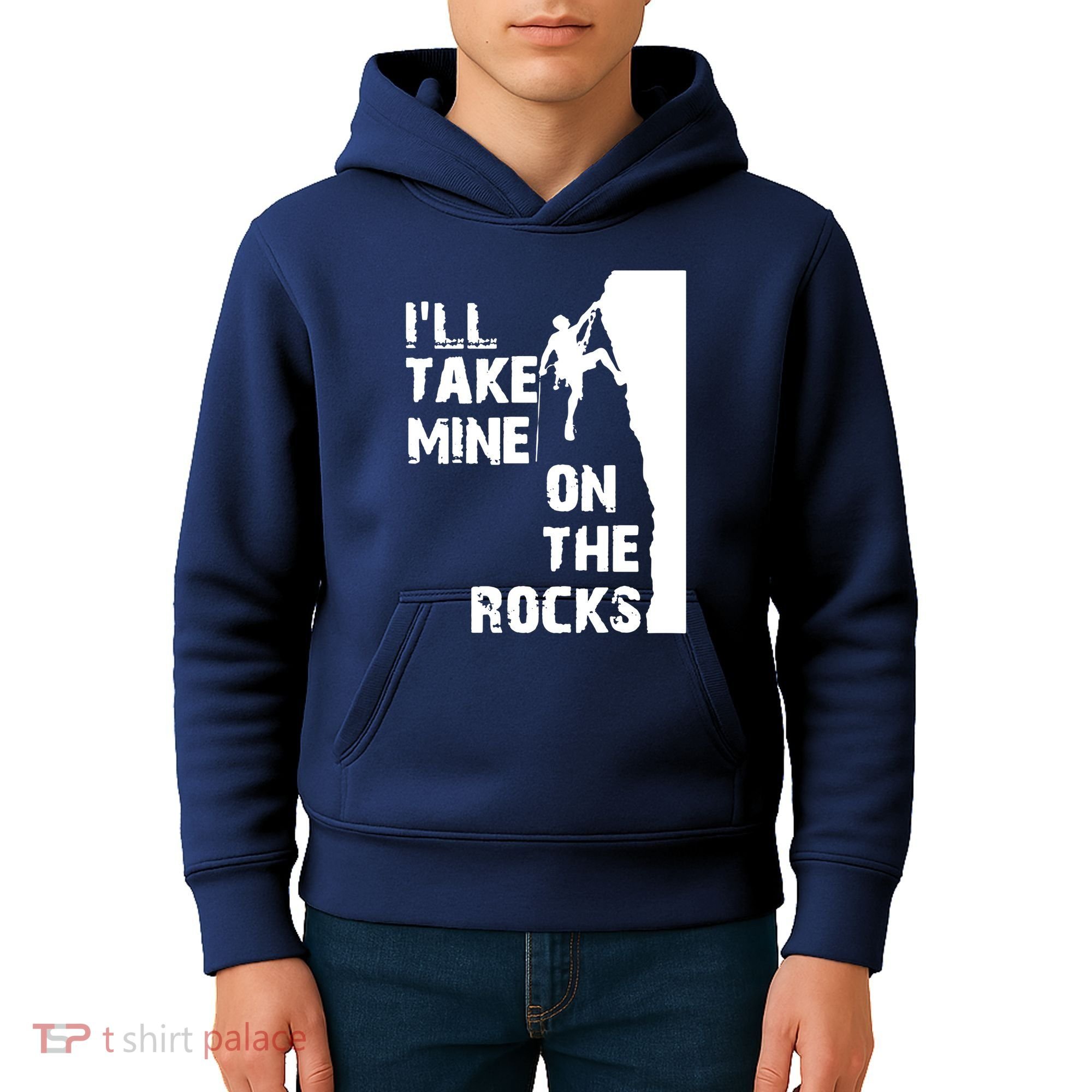 Rock Climbing Simple Classic Kids Hoodie