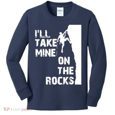 Rock Climbing Simple Classic Kids Long Sleeve Shirt
