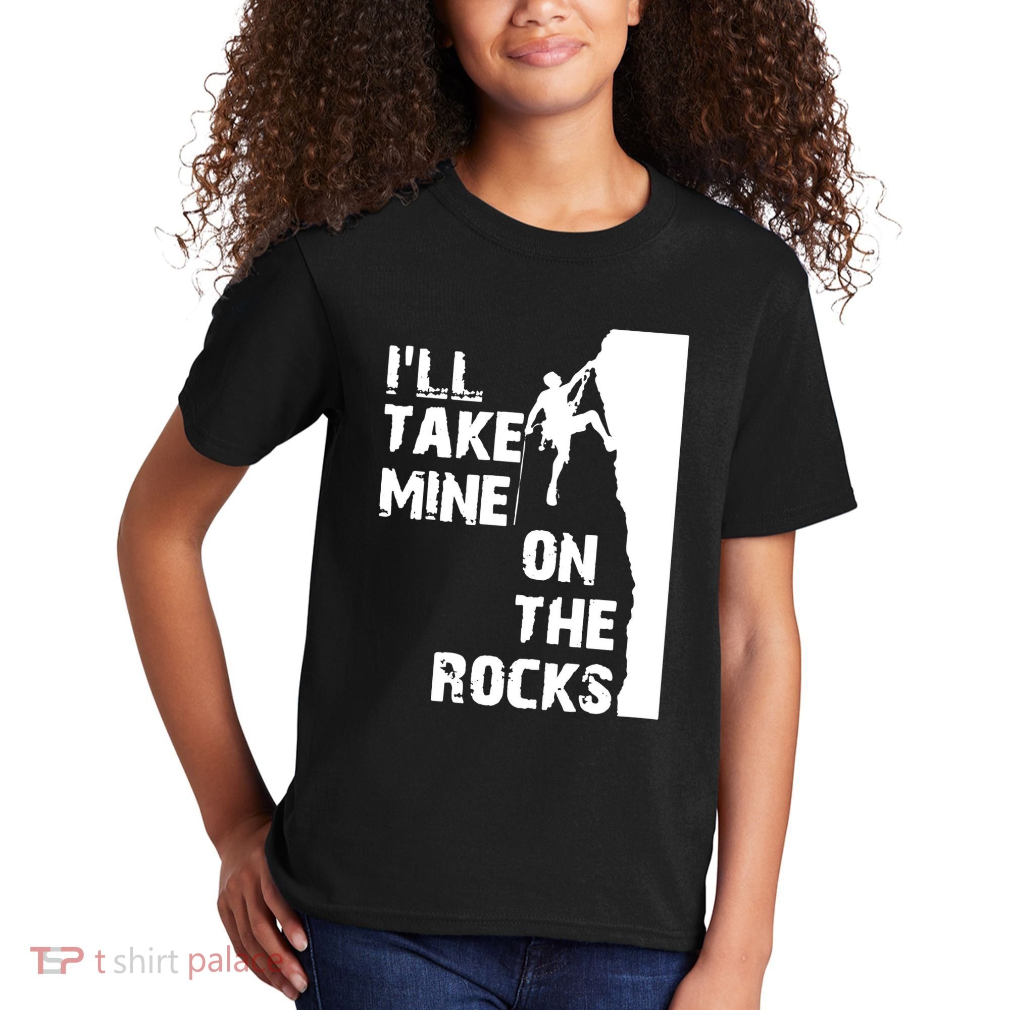 Rock Climbing Simple Classic Kids T-Shirt