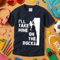 Rock Climbing Simple Classic Kids T-Shirt thumb 3