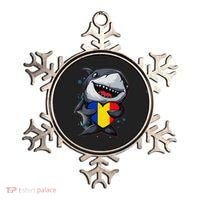 Romania Cute Shark Heart Romanian Flag Romanian Roots Ornament thumb 0