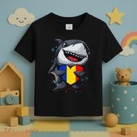Romania Cute Shark Heart Romanian Flag Romanian Roots Toddler T-Shirt thumb 3