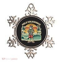 Retro Christmas Surf Mele Kalikimaka Santa Shaka Hawaii Gift Ornament thumb 0