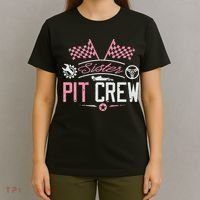 Racing Car Sister Racer Sister Pit Crew  T-Shirt thumb 4