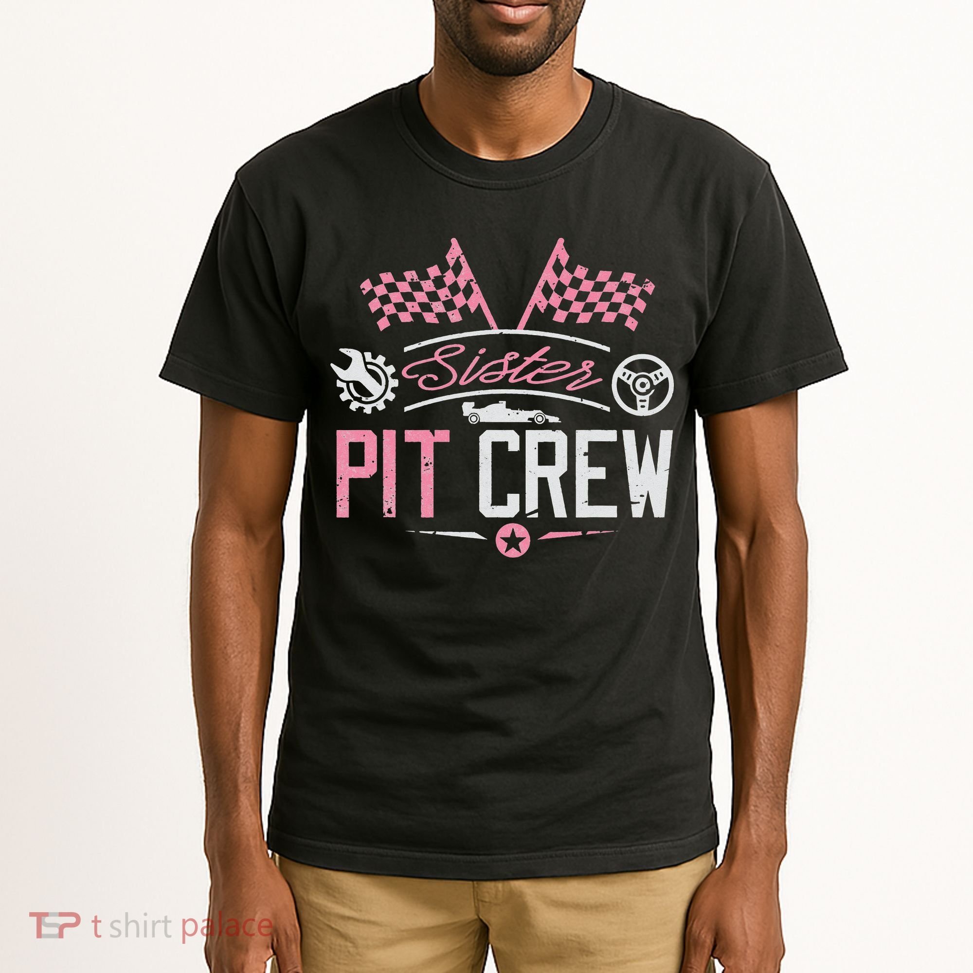 Racing Car Sister Racer Sister Pit Crew  Tall T-Shirt