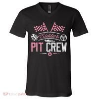 Racing Car Sister Racer Sister Pit Crew  V-Neck T-Shirt thumb 0