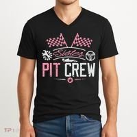 Racing Car Sister Racer Sister Pit Crew  V-Neck T-Shirt thumb 2