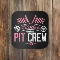 Racing Car Sister Racer Sister Pit Crew  Coaster thumb 0