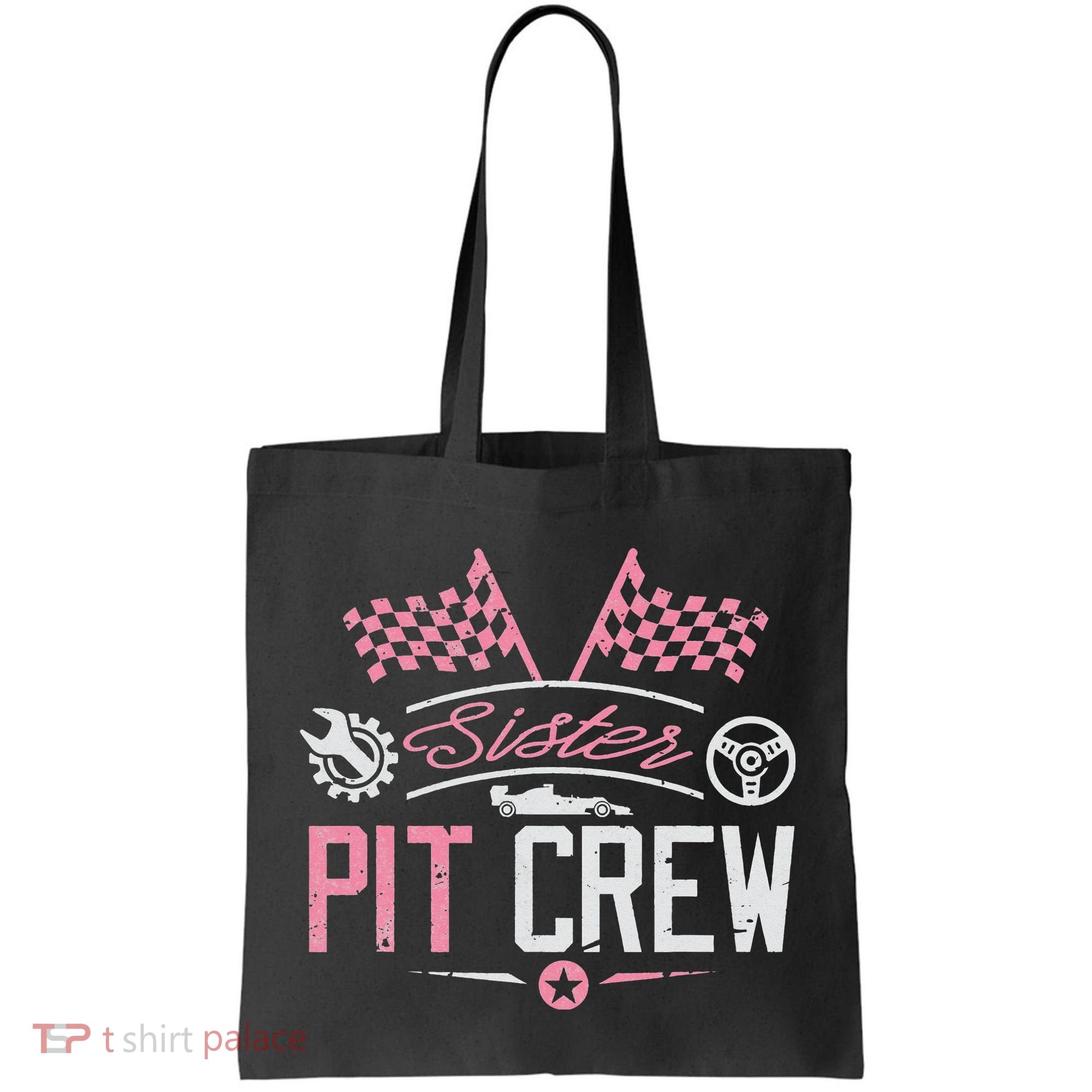 Racing Car Sister Racer Sister Pit Crew  Tote Bag