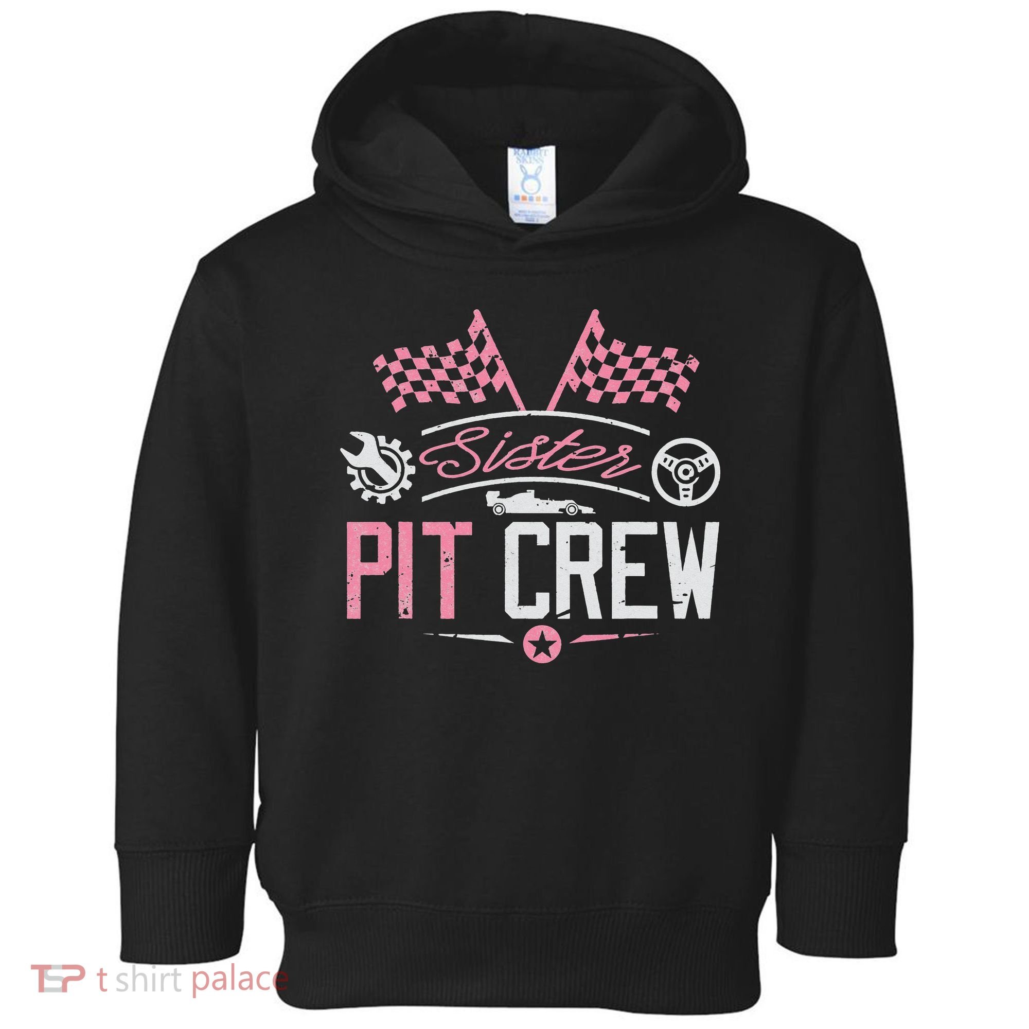 Racing Car Sister Racer Sister Pit Crew  Toddler Hoodie
