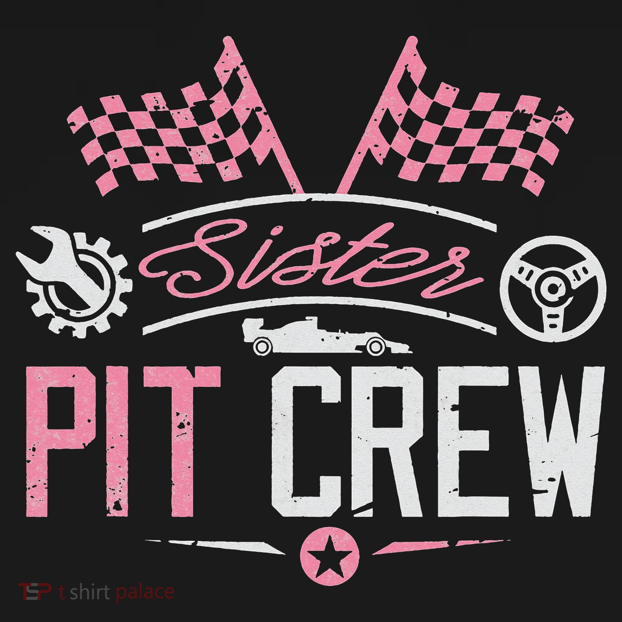 Racing Car Sister Racer Sister Pit Crew  Toddler Hoodie