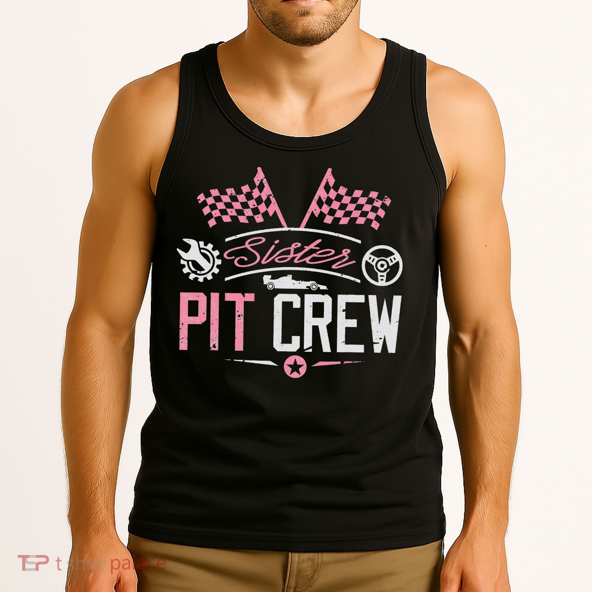 Racing Car Sister Racer Sister Pit Crew  Tank Top