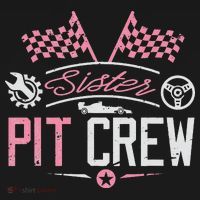 Racing Car Sister Racer Sister Pit Crew  Toddler Long Sleeve Shirt thumb 2