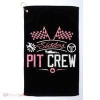 Racing Car Sister Racer Sister Pit Crew  Golf Towel thumb 0