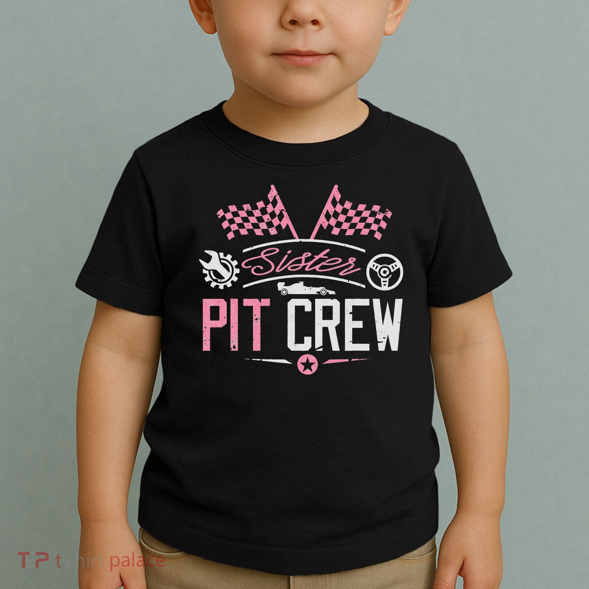 Racing Car Sister Racer Sister Pit Crew  Toddler T-Shirt