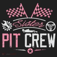 Racing Car Sister Racer Sister Pit Crew  Zone Performance Long-Sleeve T-Shirt thumb 2