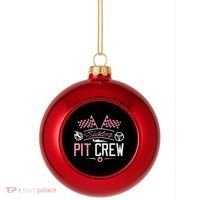 Racing Car Sister Racer Sister Pit Crew  Plastic Christmas Ball Ornament thumb 0