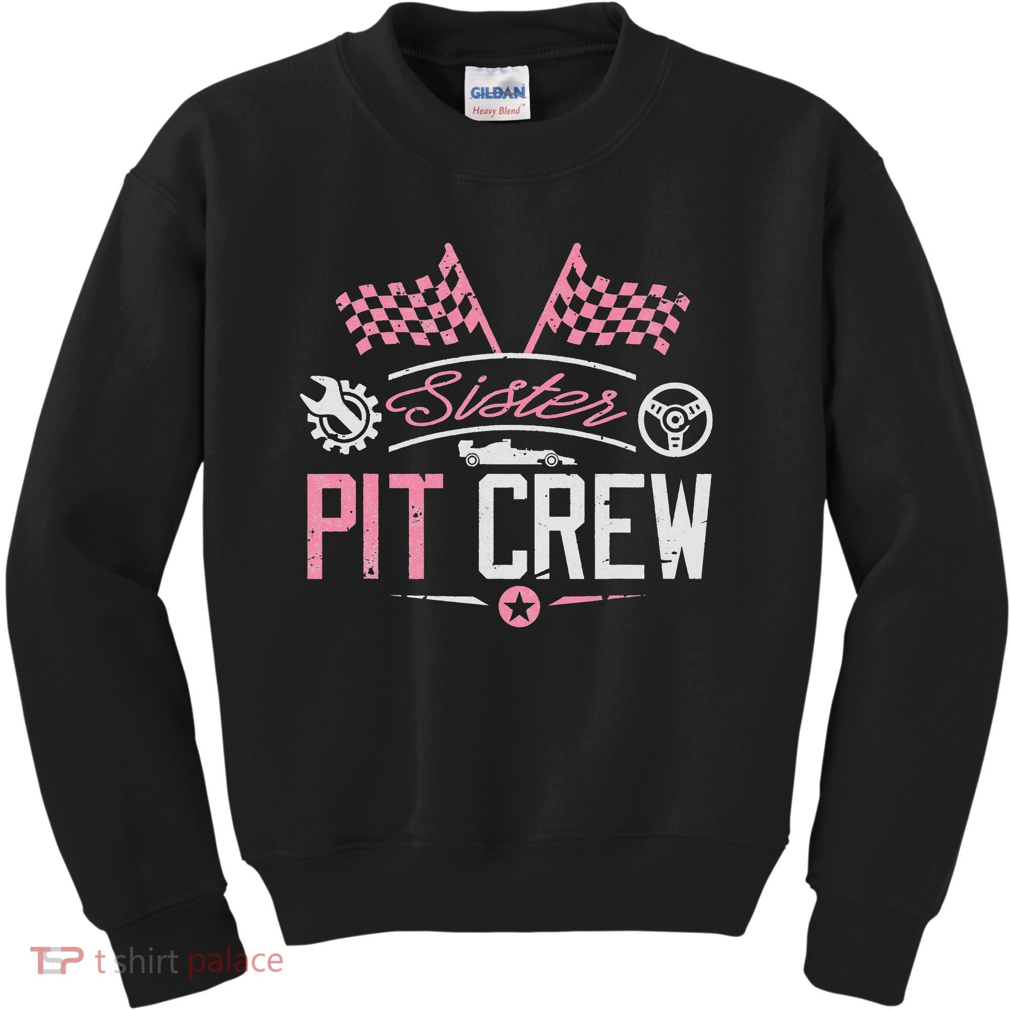 Racing Car Sister Racer Sister Pit Crew  Kids Sweatshirt