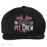 Racing Car Sister Racer Sister Pit Crew  Wool Snapback Cap thumb 0