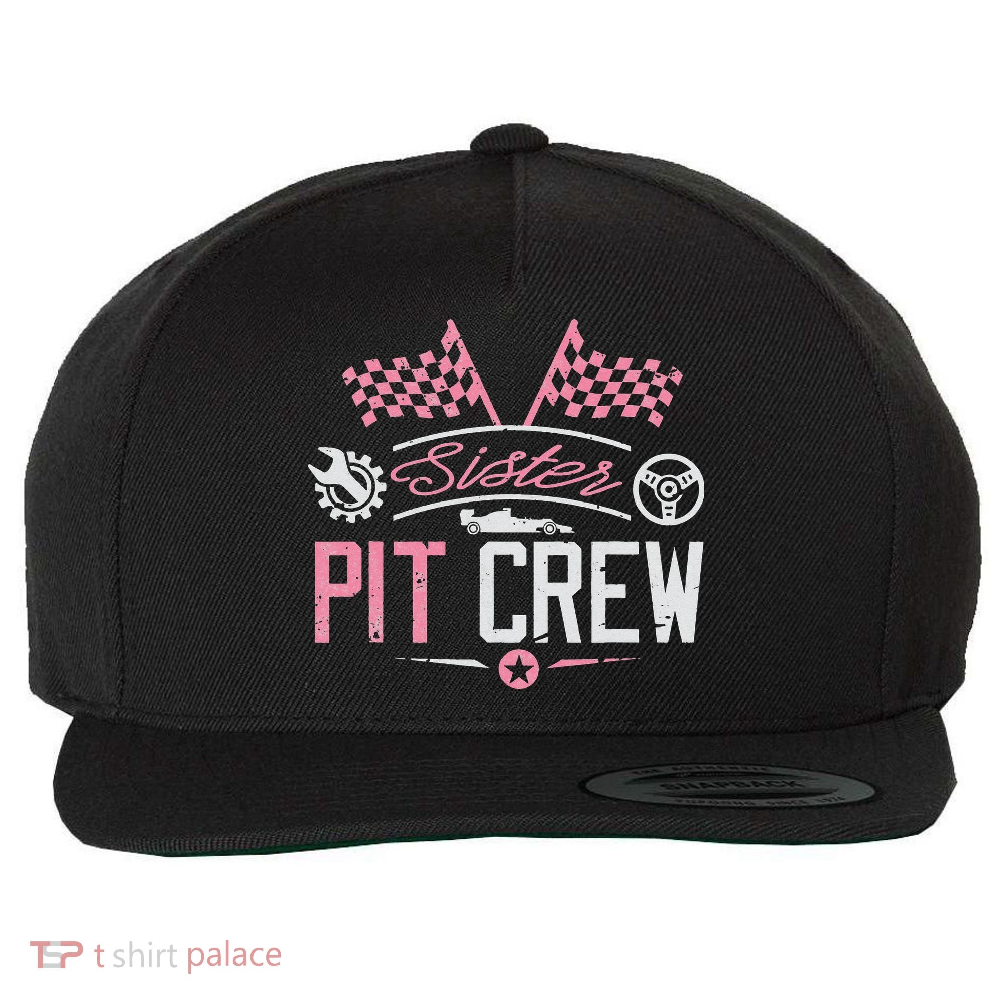 Racing Car Sister Racer Sister Pit Crew  Wool Snapback Cap