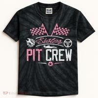 Racing Car Sister Racer Sister Pit Crew  Kids Tie-Dye T-Shirt thumb 0