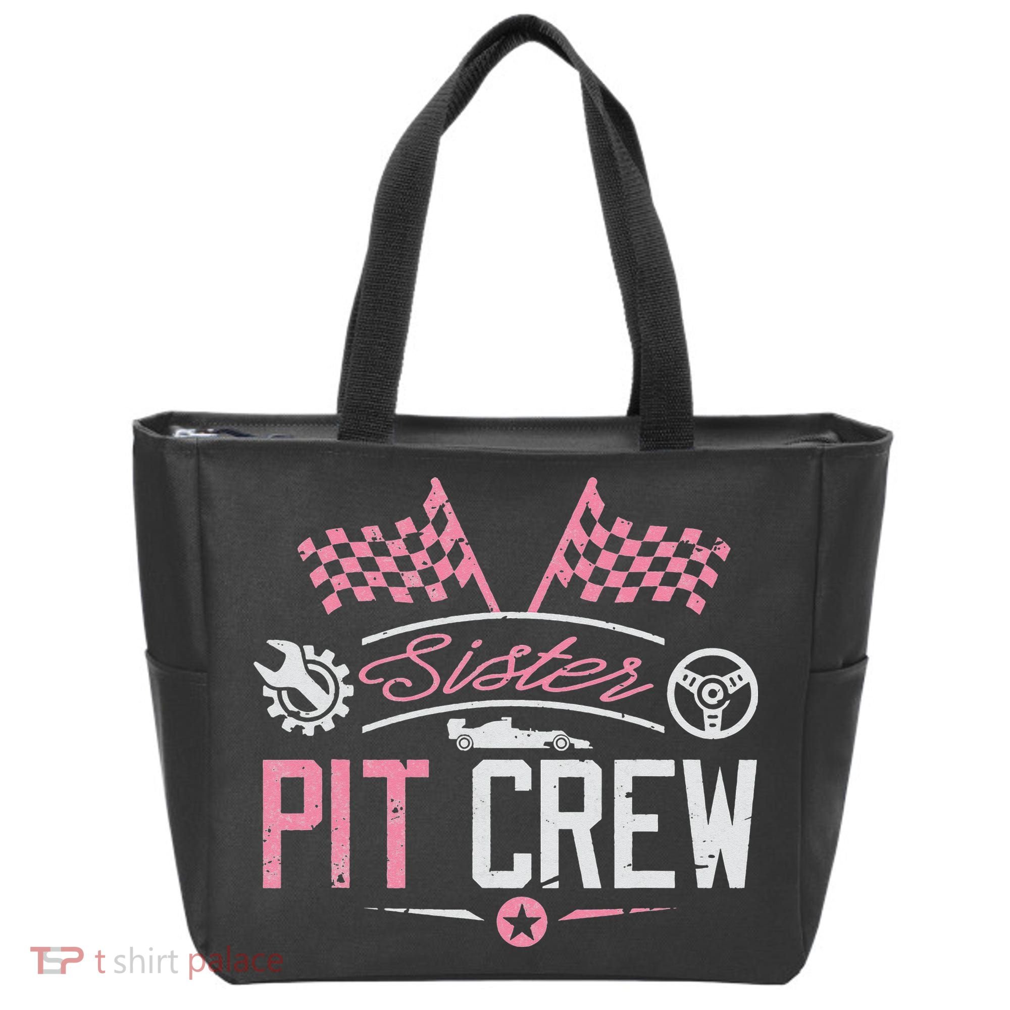 Racing Car Sister Racer Sister Pit Crew  Tote Bag